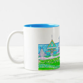 Bright Beach Cottage Blue Mok
