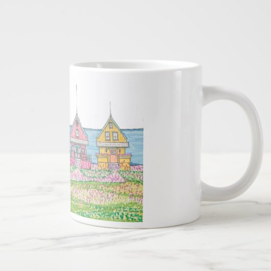 Bright Beach Cottage Jumbo Mok (Rechts)