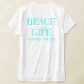 Bright Beach Cottage Vneck Tshirt (Laag Achter)