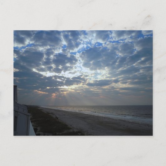 Bright Beach Morning - Oak Island, NC Briefkaart (Voorkant)