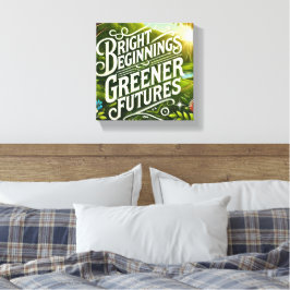 Bright Beginnings AI-kunst Canvas Afdruk