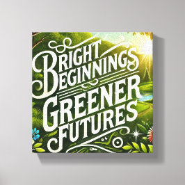 Bright Beginnings AI-kunst Canvas Afdruk
