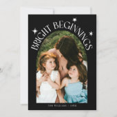 Bright Beginnings Black Arch New Years Feestdagenkaart (Voorkant)