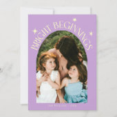 Bright Beginnings Lemon Wisteria Arch New Years Feestdagenkaart (Voorkant)