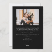 Bright Beginnings New Year Black Photo  Feestdagenkaart (Achterkant)