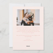 Bright Beginnings New Year Peach Photo Feestdagenkaart (Achterkant)