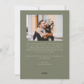 Bright Beginnings New Year Sage Green Photo Feestdagenkaart (Achterkant)