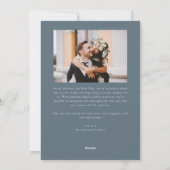 Bright Beginnings New Year Slate Blue Photo Feestdagenkaart (Achterkant)