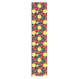 Bright Berries & Lemon Table Runner Korte Tafelloper