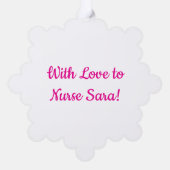 Bright Best Nurse Christmas Kaart (Achterkant)