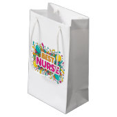 Bright Best Nurse Gift Bag Klein Cadeauzakje (Achterkant Gekanteld)