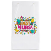 Bright Best Nurse Gift Bag Klein Cadeauzakje (Voorkant)
