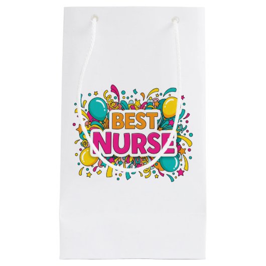 Bright Best Nurse Gift Bag Klein Cadeauzakje (Voorkant)