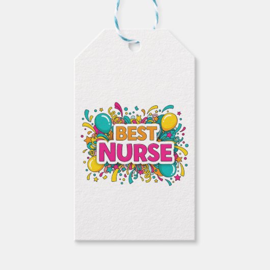 Bright Best Nurse Gift Label Cadeaulabel (Voorkant)