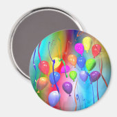 Bright Birthday-ballonnen Magneet (Voorkant / Achterkant)