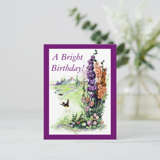  Bright Birthday Briefkaart (Staand voorkant)