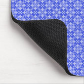 Bright Blauw Stijlvol Chic Mousepad Muismat (Hoek)