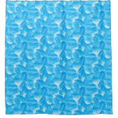 Bright Blauwe Saus Douchegordijn (Voorkant)