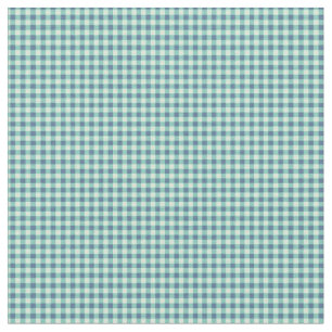 Bright Blauwgroen Groen Gingham Stof