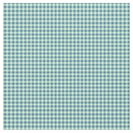 Bright Blauwgroen Groen Gingham Stof (Close Up)