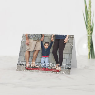 Bright Blizzard   Dubbele wenskaart Feestdagen Kaart