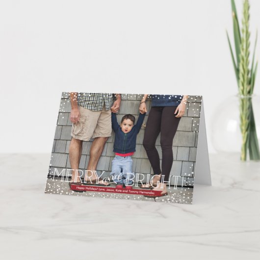 Bright Blizzard | Dubbele wenskaart Feestdagen Kaart (Voorkant)