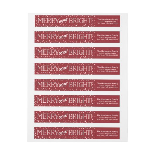 Bright blizzard | Retouradreslabels (Vel)