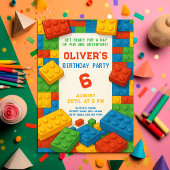 Bright Block Party – Сolorful Verjaardag Kaart