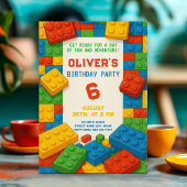 Bright Block Party – Сolorful Verjaardag Kaart