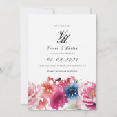 Bright Bloom Blossom Sla de datum op Kaart (Voorkant)