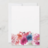 Bright Bloom Blossom Sla de datum op Kaart (Achterkant)