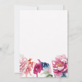 Bright Bloom Blossom Wedding Kaart (Achterkant)