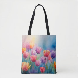 Bright Bloom Tulips Tas