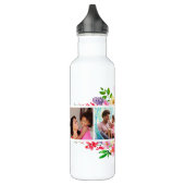 Bright Bloomen 4 Fotocollage monogrammen Waterfles (Links)