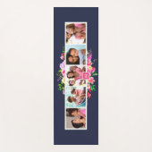 Bright Bloomen 5 Fotocollage monogrammen Yogamat (Voorkant)