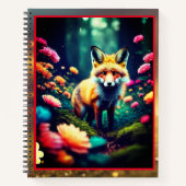 "Bright Blooming Oerwoud Fox" Notitieboek (Voorkant)