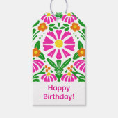 Bright Blooms Birthday Cheer! Cadeaulabel (Voorkant)