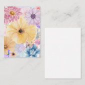 Bright Blooms Floral Kaart Notitiekaartje (Voorkant / Achterkant)