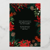 Bright Blooms FOLIE Zakelijke vakantie Kaart (Achterkant)