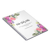 Bright Blooms Waterverf Bloemen Bijbelstudie Notitieboek (Rechterzijde)