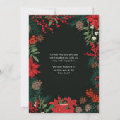 Bright Blooms Zakelijke vakantie Kaart (Achterkant)