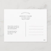 Bright Blooms Zakelijke Vakantie Kaart Briefkaart (Achterkant)