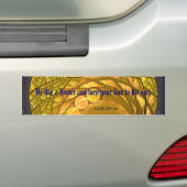 Bright Blossom Moon Bumpersticker (Op auto)