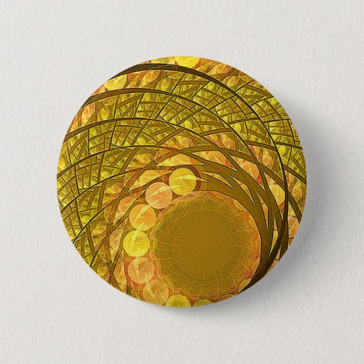 Bright Blossom Moon Ronde Button 5,7 Cm (Voorkant)