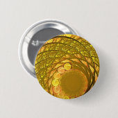 Bright Blossom Moon Ronde Button 5,7 Cm (Voorkant /achterkant)