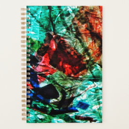 Bright blue abstract planner,Blue bright dazzling Planner