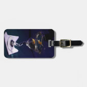 Bright Blue Alcohol Cocktail Martini Bagagelabel (Voorkant horizontaal)