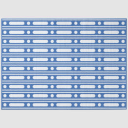 Bright Blue Bone Inlay Border Dots Decoupage Paper Tissuepapier