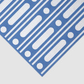 Bright Blue Bone Inlay Border Dots Decoupage Paper Tissuepapier (Detail)