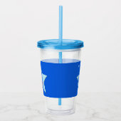 Bright Blue Celebration Star Acryl Drinkbeker (Rechts)
